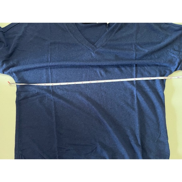 Isaac Mizrahi Live! Bridgehampton Knit Linen Blend V-Neck DARK NAVY NWT SIZE S - Picture 4 of 6